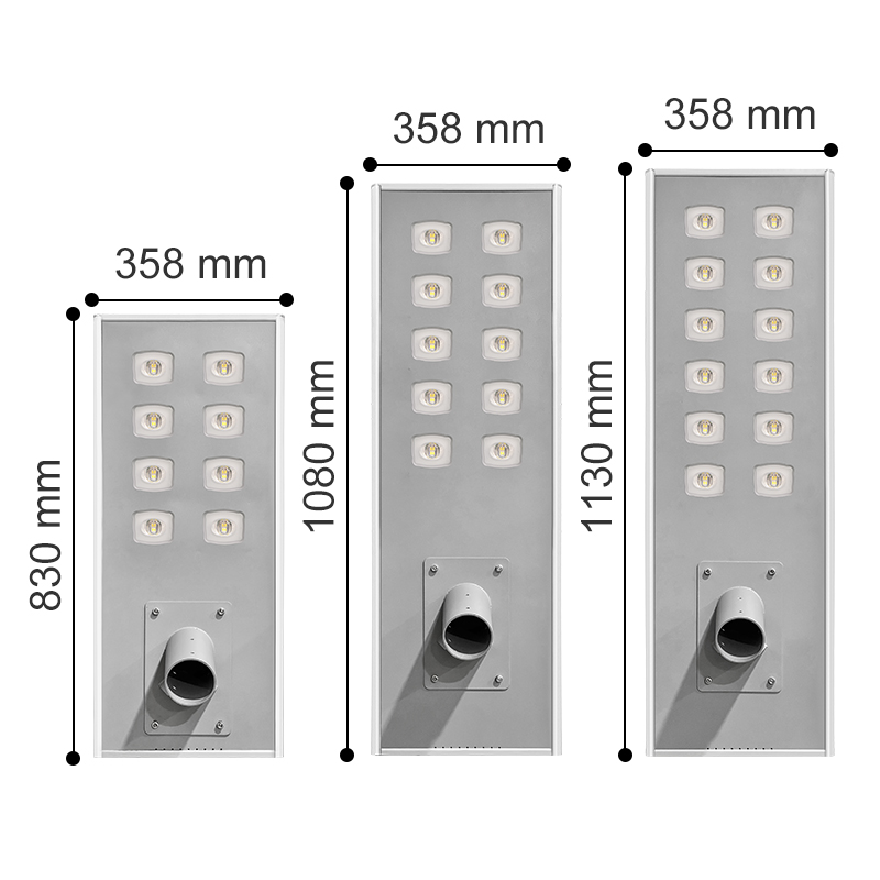 IP67 waterproof integrated LED COB solar street light 