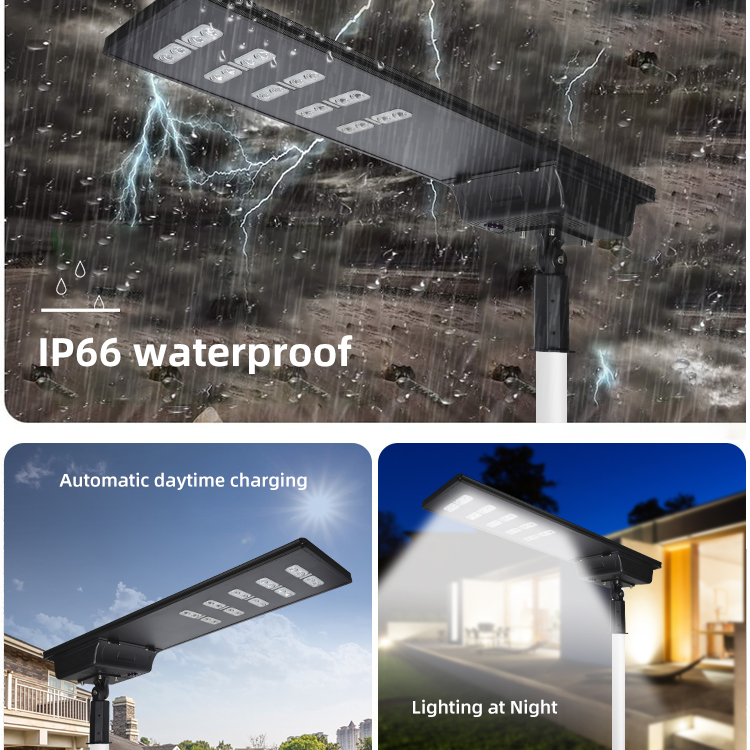 Outdoor IP65 LED Solar Street Light with Battery