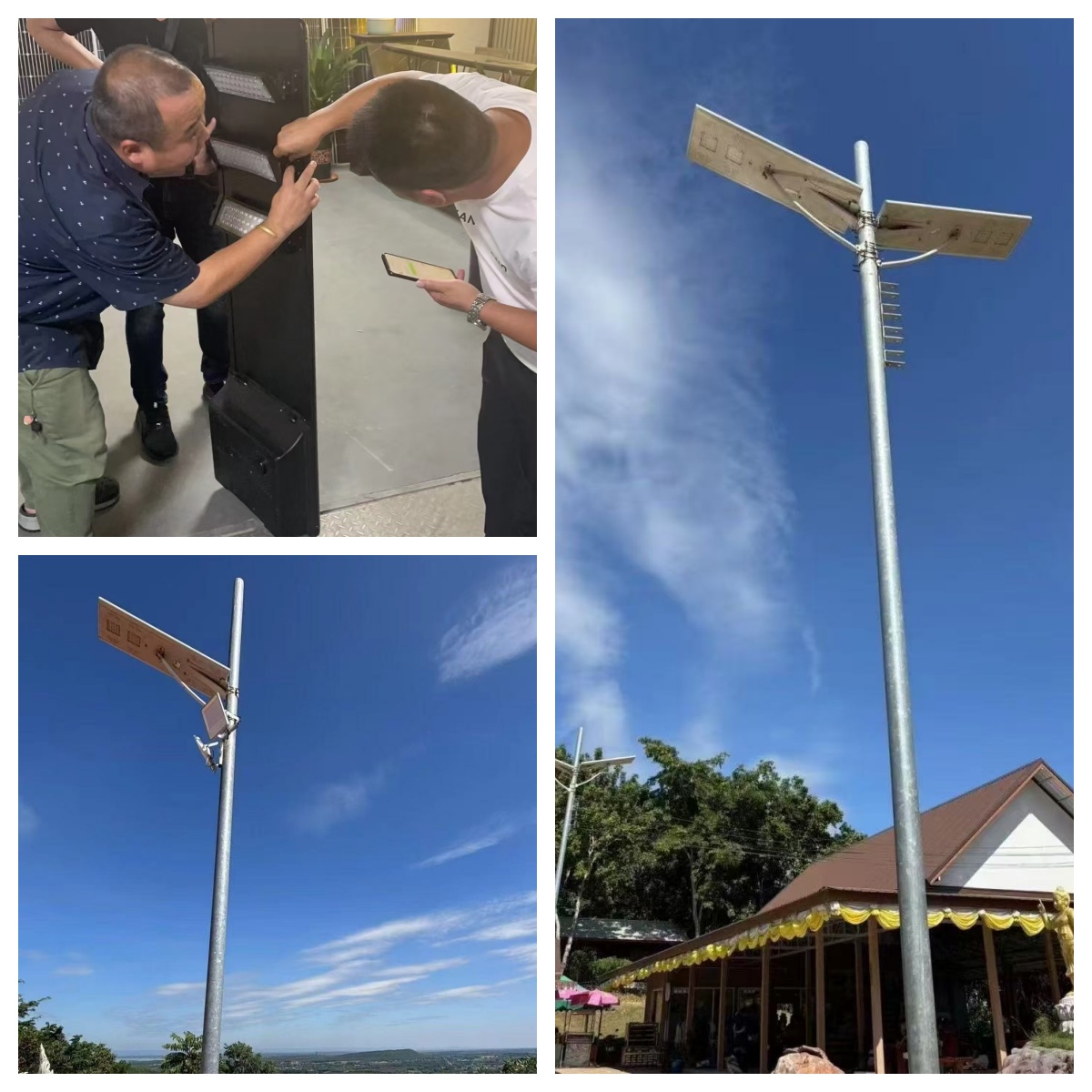 354 sets of integrated solar street lights 400W in the Philippines
