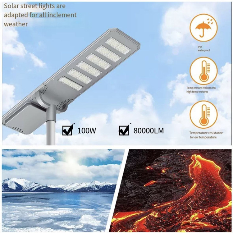 Solar-Powered Outdoor Street Light Fixtures