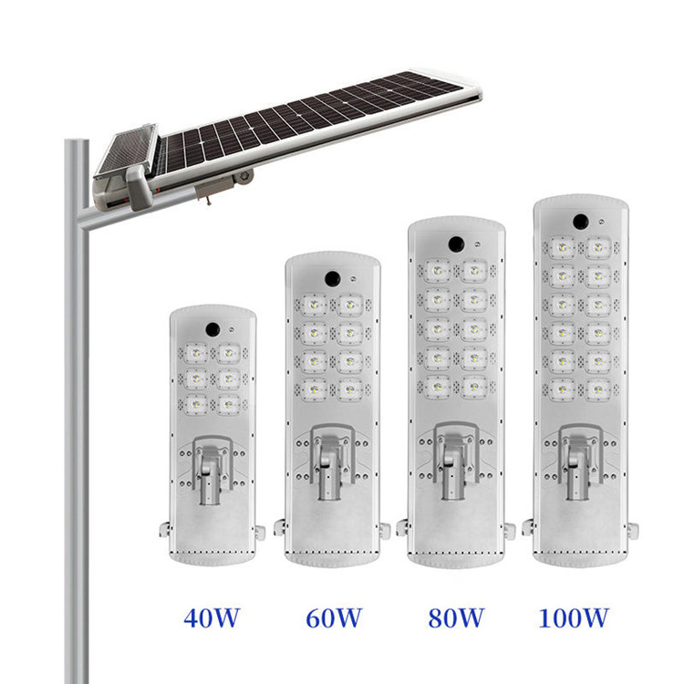 Integrated Solar LED Street Light with Timed Automatic Cleaning