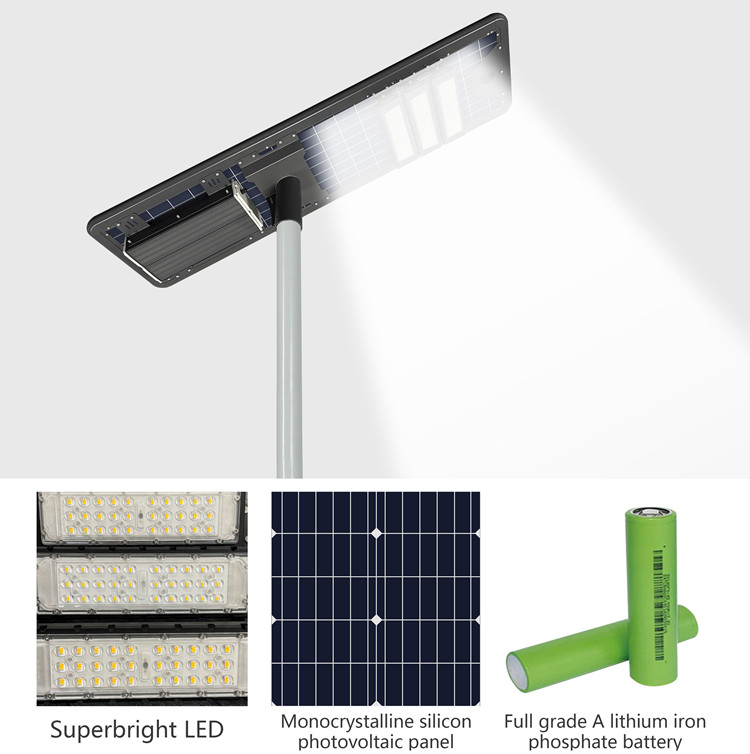 Farolas solares integradas de aleación de aluminio